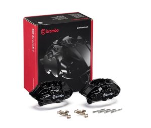 BMW M235i Brake Calipers - Front - Brembo OE - Hydraulic X-Style - Black - `14-`16